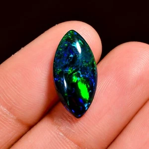 Black Opal Cabochon 3.50 Cts Stunning Play of Color! Perfect for Jewelry - Picture 1 of 4