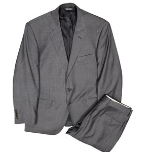 Zanetti Suit Made in Italy Puro Tessuto Fabric Grey 100% Wool 42S W36xL26 - Picture 1 of 14