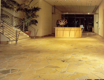 Toscana 13-20mm  Polygonalplatte 35m² Naturstein Terrassenplatten crema - Bild 1 von 4