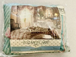 Croscill. English Rose Ruffle Pillow Sham Standard Size. Elizabeth Gray. NEW. - Picture 1 of 10