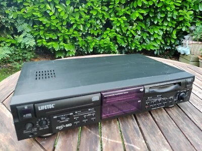 LIFETEC LT8964 CD + MD KOMBIGERÄT - CD-Player + MD-Recorder MiniDisc -TEILDEFEKT - Bild 1 von 2