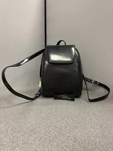 Bolso Mochila Loren Britani Pequeño Negro Imitación Cuero con Correas Ajustables - Imagen 1 de 12