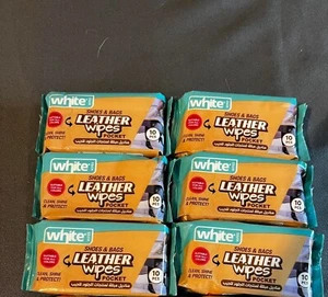 6 Wet Wipes Shoes Cleaning Shoes Cleaner Leather Bags Cleaner Pocket Size 10Pcs - Picture 1 of 2