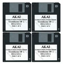 Akai S1000 / S5000 Set of Four Floppy Disks Trombone SW 1 SN121011