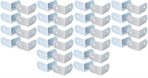 40 x L-Winkel klein 19 x 30 mm Stahl verzinkt L-Ecke ADAM HALL Casebau L-Ecken - Picture 1 of 2