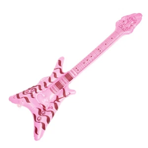Inflatable Rock Instrument Miss Child Toy Electric Guitar Balloon - Picture 1 of 12