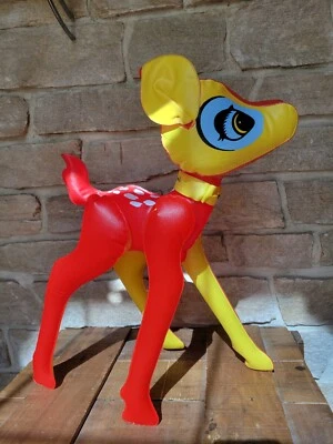 PERSONNAGE GONFLABLE BAMBI WALT DISNEY PRODUCTIONS DESSIN ANIMÉ VINTAGE - Photo 1/4