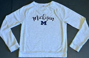 University Of Michigan Wolverines Sideline Apparel Ladies Lightweight Sweatshirt