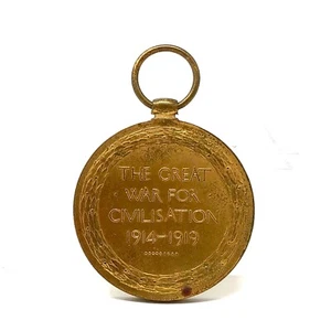 WWI Medaglia Vittoria Britannica Army Service Corps PTE La Grande Guerra per la Civiltà - Foto 1 di 8