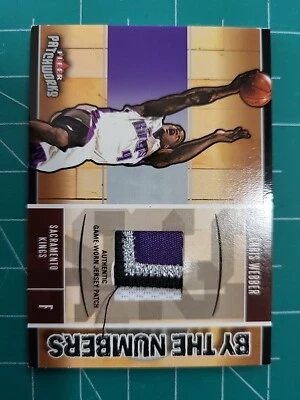 2003-04 Fleer Patchworks By The Numbers球衣补丁#CW Chris Webber 054/100 — 第 1/4 张图片