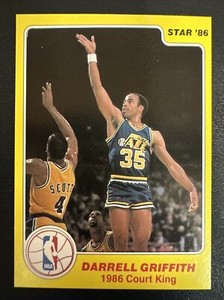 1986 Star Court Kings DARRELL GRIFFITH # 16 JAZZ