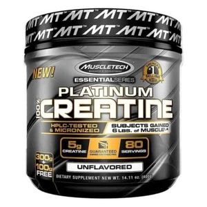MuscleTech Platino 100% creatina monoidrato 400 g polvere di creatina premium USA - Foto 1 di 1