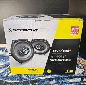 Coppia di altoparlanti per auto Scosche 5 pollici per 7 pollici 6 pollici per 8 pollici - Foto 1 di 4