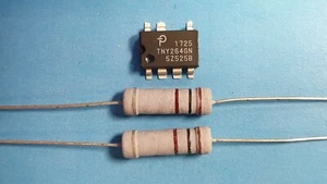 TNY264GN IC Baustein + 2x 100 Ohm Widerstand 3 Watt, für AEG, Whirlpool.... - Bild 1 von 1