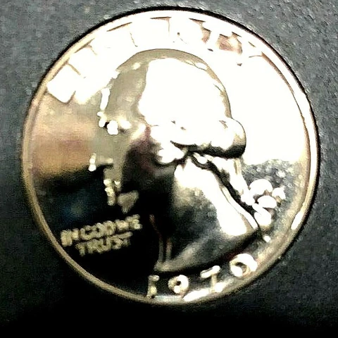 1970  S Washintgon Quarter  PROOF (Free Shipping) Cover