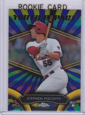 斯蒂芬·皮斯科蒂新秀卡圣路易斯红雀队 TOPPS CHROME 棒球插入 RC — 第 1/2 张图片