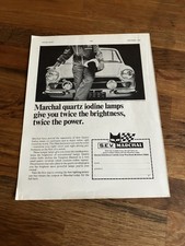 Original 1966 Mk1 Lotus Ford Cortina Marchal Magazine Advert Frame Ready A4 a