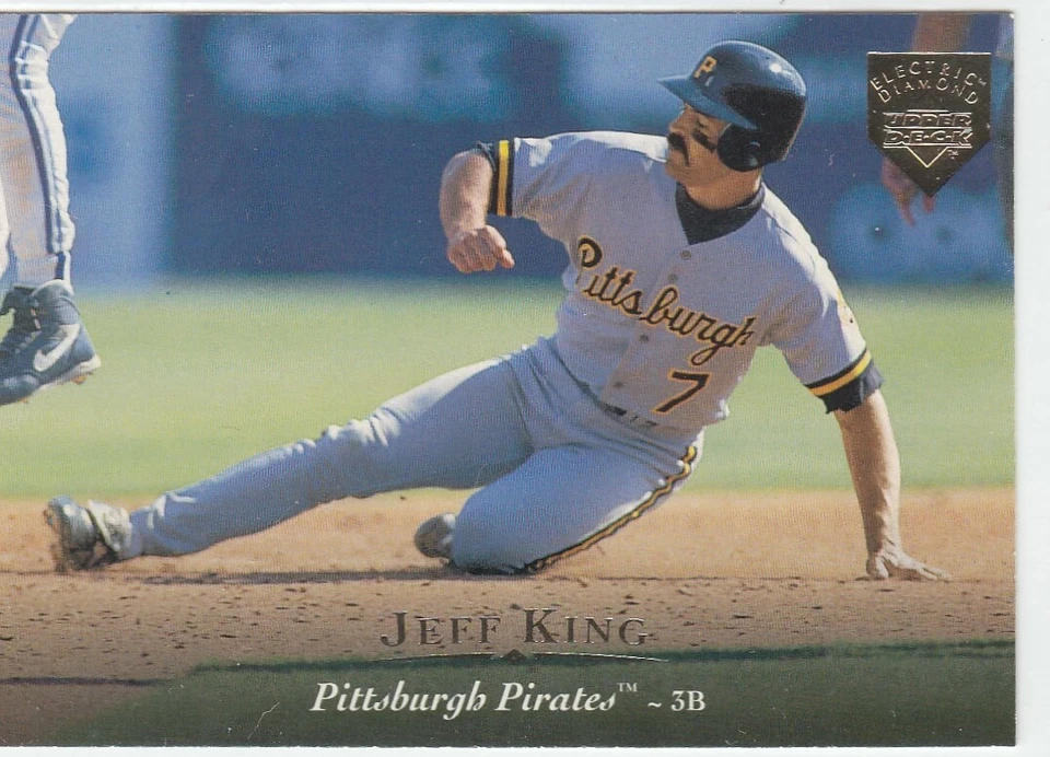 1995 UPPER DECK ELECTRIC DIAMOND GOLD SERIES 2 #384 JEFF KING PIRATES PARALLEL - Image 1 of 1