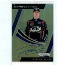 TREVOR BAYNE 2019 Panini Prizm Racing SILVER AUTO SCRIPTED SIGNATURES #SS-TB