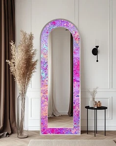Vivid Color Spectrum - Abstract Floor Mirror - Picture 1 of 12