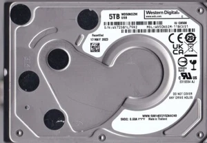 WD50NDZM-11BCXS1 s/n: WX72DB Thailand MAY / 2023 5TB USB-C 2.5" WESTERN DIGITAL - Picture 1 of 4