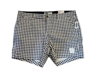 Old Navy Gingham Everyday Shorts NWT  Plus Size 18 Blue White - Picture 1 of 9