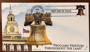 Geerlings 2007 Liberty Bell First Forever stamp Hand Painted FDC - Picture 1 of 1