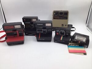 Polaroid Camera Lot Of 4 with Kodak Party Time Instant Camera
