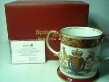 STUNNING 1977 Spode QEII SILVER JUBILEE Ltd Ed Loving Mug Cup + Box + COA