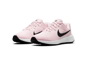 NIKE REVOLUTION 6 NN (GS) Entrenadores Rosa Espuma/Negro Reino Unido 6 Nuevos En Media Caja - Imagen 1 de 10