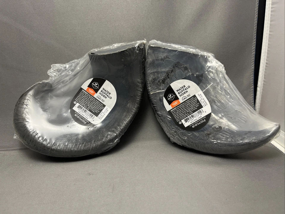 2 NUEVO Dentley’s Water Buffalo Bully Cuerno Masticable Perro Para Masticador Agresivo Sellado Foto 1 de 4