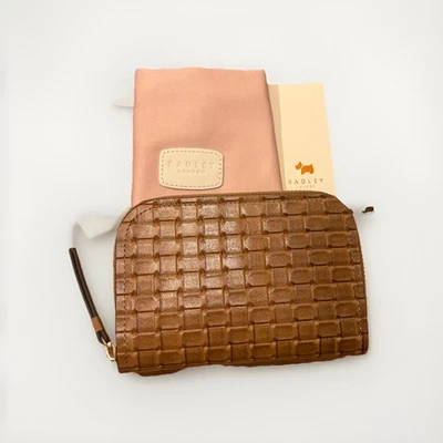 Radley Newhaven Rd - Weave - Med zip purse tan, Xmas stocking filler BNWT RRP£79