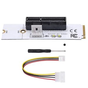 NGFF M.2 M Key to PCI 4X Adapter Compatible with Windows Linux PCI-E 1X 4X Slots - Zdjęcie 1 z 9