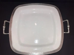 Arte Italica Tuscan Large Square Serving With Pewter Tray - Picture 1 of 9