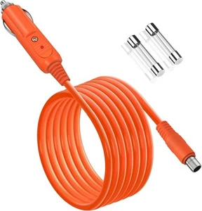 14AWG Car Charging Cable for Jackery Portable Power Station Explorer Orange - Bild 1 von 7