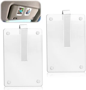 2 PCS Car Photo Holder, Car Picture Holder, Transparent Acrylic Car Photo Clip, - Picture 1 of 12