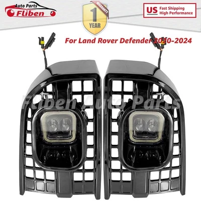 Front Fog Lights LED Driving Lamps FOR Land Rover Defender 110 90 130 2020-2024 - Image 1 of 4
