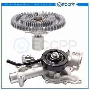 Cooling Water Pump + Fan Clutch for 2003-2008 Dodge Ram 1500 2500 Pickup V8 5.7L - Picture 1 of 11