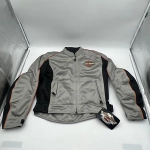 NWT HARLEY DAVIDSON MESH PADDED ZIP RIDING JACKET WOMENS SIZE XS  98225-06VW - Picture 1 of 22