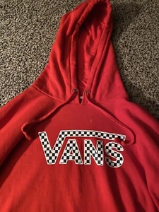Vans red Checkered Hoodie, Pullover size small..LOOK!!!! - Picture 1 of 4