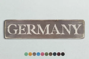 DEUTSCHLAND Vintage Stil Holzschild. Shabby Chic Retro Wohngeschenk - Bild 1 von 2