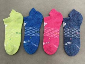 Bombas 4 pairs Women's Running Ankle socks - Size Large 4 Colors - Picture 1 of 2