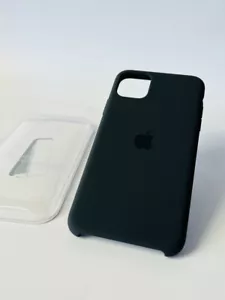 Original Apple iPhone 11 Pro Max Silikon Case Schutzhülle MX002ZM/A Schwarz - Bild 1 von 4
