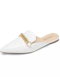Women's Shoes Dream Pairs Women's Flat Mules Pinted Toe Backless Loafter Shoes - Picture 1 of 6