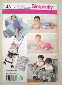 Simplicity 1481 Baby Swim Diaper and Accessories Infants UNCUT 1481A - Picture 1 of 2