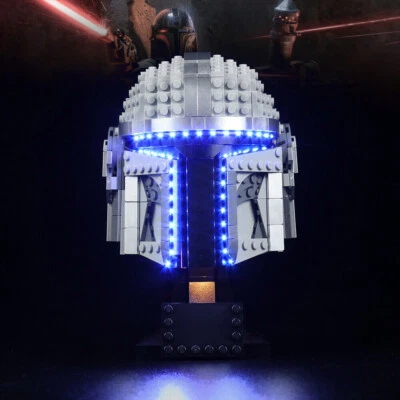 LocoLee LED Licht Kit für Lego 75328 The Mandalorianer Helm Beleuchtungs Lichter