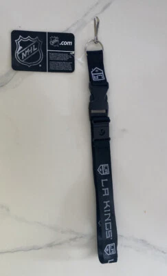 Llavero de cordón negro Los Angeles Kings LA Kings Foto 1 de 4