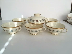 Minton Fine Bone China England Mirabeau 7er Set Sahnesuppenschalen England - Bild 1 von 7