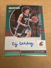 CJ Elleby 2020-21 Panini Prizm Draft Picks Rookie Green Auto Prospect #PA-CJ