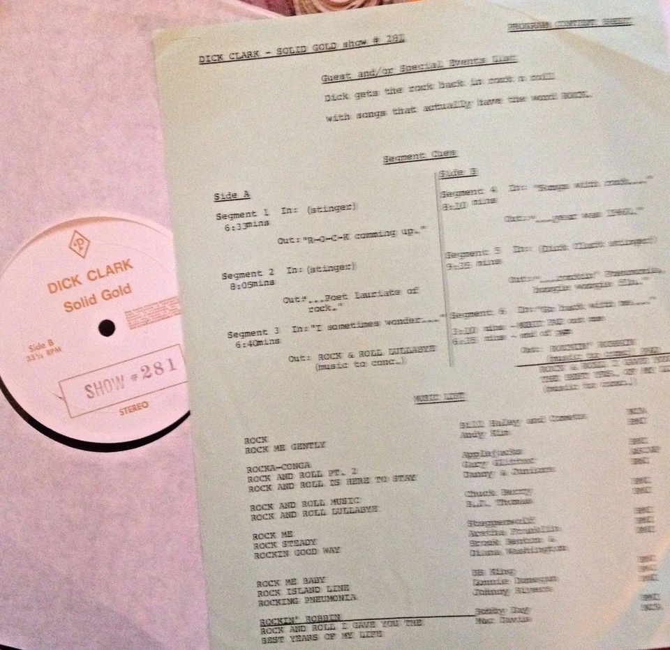 RADIO SHOW: DICK CLARK GOLD 281 ROCK! BILL HALEY, STEPPENWOLF, JOHNNY RIVERS - Image 1 of 1